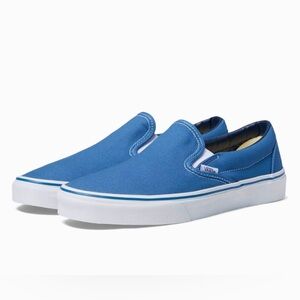 🔵VANS Classic Light Blue Slip-On Sneakers (Unisex)